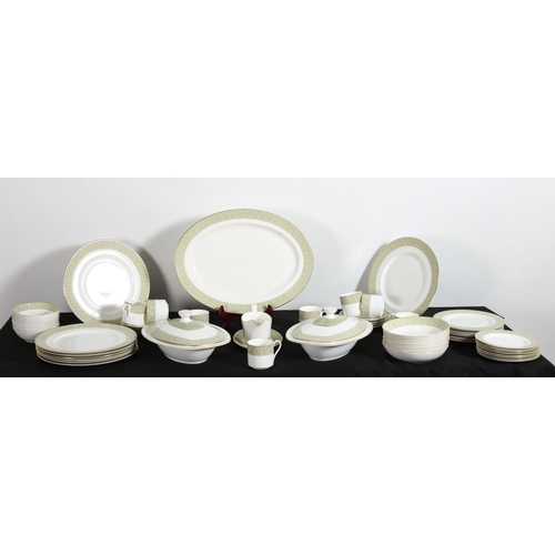 232 - A SIXTY ONE PIECE ROYAL DOULTON SONNET PATTERN BONE CHINA DINNER AND TEA SERVICE