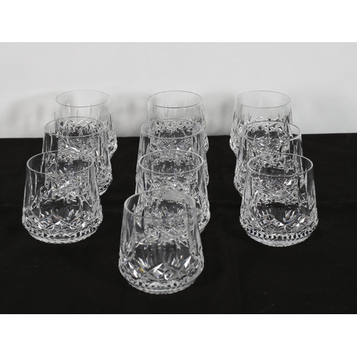 67 - TEN WATERFORD CUT GLASS TUMBLERS