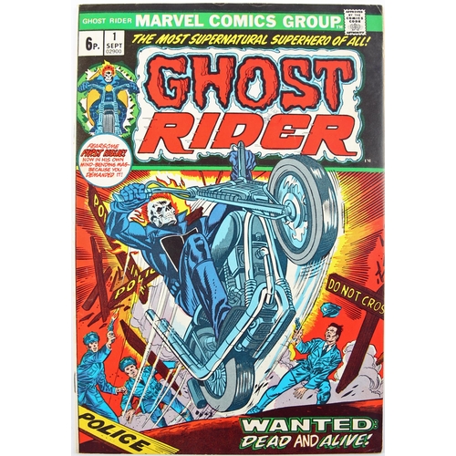 409 - Comics 1973: Marvel Ghostrider No. 1 first issue comicbooks Two examples of Marvel Ghostrider Vol. 1... 