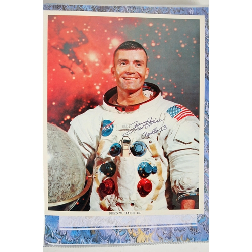 152 - Apollo Space programme, 1961-1973, album of 41 signed photographs of the 31 astronauts who flew in A... 