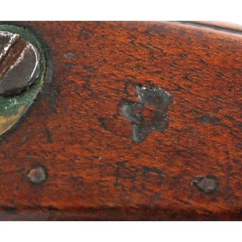 281 - Early 19th century Irish, Dublin Castle flintlock dragoon pistol, Dublin Census Marks, George III pr... 