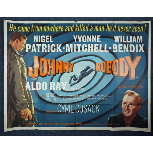 405 - Cinema Poster. Johnny Nobody, 1961. Starring Nigel Patrick, Yvonne Mitchell and William Bendix. Made... 