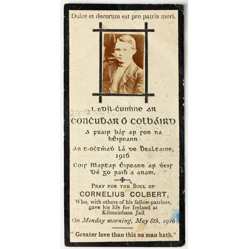 66 - 1916 Rising, Con Colbert In Memorium card, 