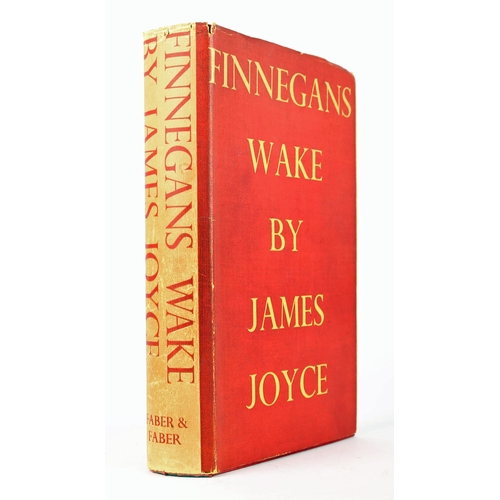 188 - Joyce, James. Finnegans Wake, Faber & Faber, London, 1946, 8vo, 628pp plus 28pp 'corrections of misp... 