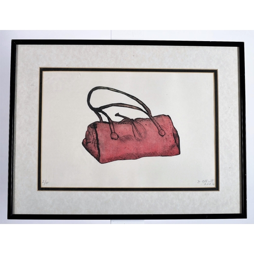 15 - F. ELLIOTT
Pink Handbag
Coloured lithograph
Limited edition 2/10
Signed and dated in the margin 2004... 