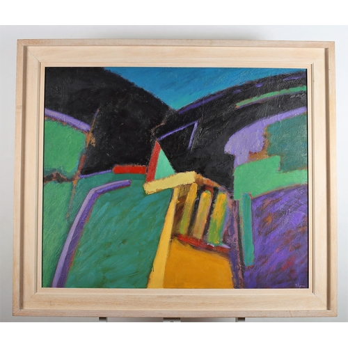 17 - BOB LYNN
Green Belt 
Signed lower right
Signed, dated and inscribed verso 
75cm (h) x 89cm (w)