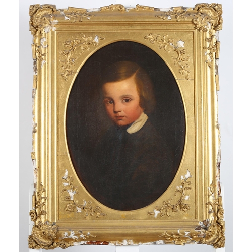 311 - IRISH SCHOOL 19TH CENTURY Head and Shoulder Portrait of a Young Boy
Oil on canvas H43cm W30cm