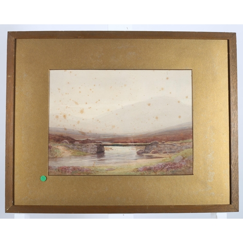 312 - GEORGE DRUMMOND FISH 1876 - 1938 WEST OF IRELAND LANDSCAPE watercolour signed lower right 
24 cm (h)... 