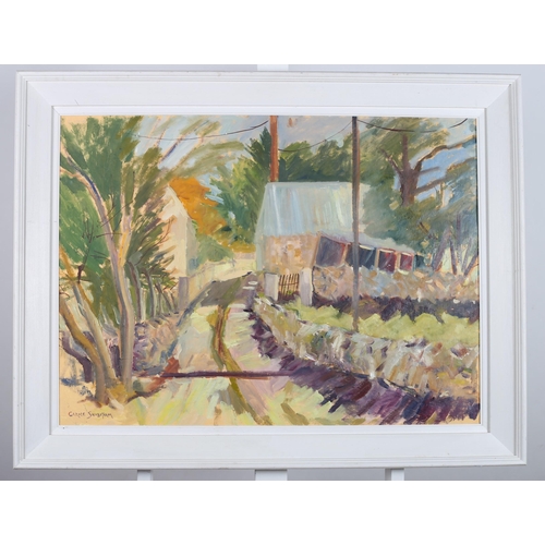 798 - CAROLE SHUBOTHAM 
Inismacintreer
Oil on board
Signed lower left
59cm (h) x 77cm (w)