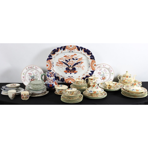 471 - A FIFTY TWO PIECE MASON'S IRONSTONE CHINA PART BREAKFAST AND DINNER SET together with a Mason's Iron... 