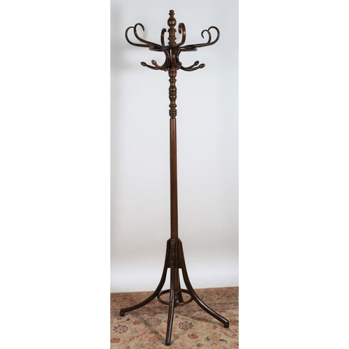 77 - A BENTWOOD HAT AND COAT STAND of typical form 
200cm (h) x 75cm (w)