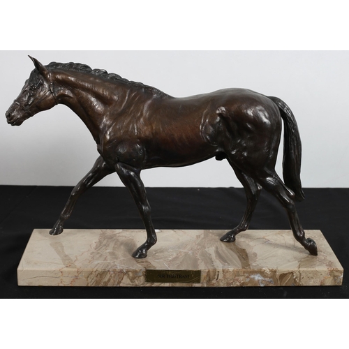 97 - RICK LEWIS
A bronze sculpture modelled as a horse signed
Limited edition 202/500
Shown standing on a... 