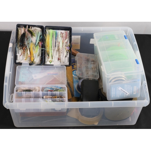 836 - LARGE BOX OF FLY FISHING TYING EQUIPMENT