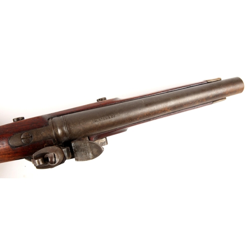 233 - A flintlock sea service pistol. The 9