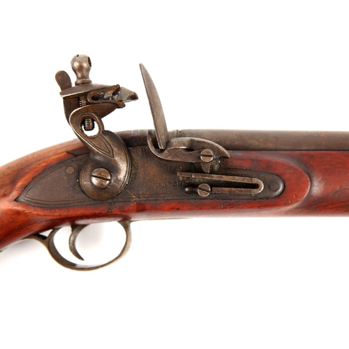 233 - A flintlock sea service pistol. The 9