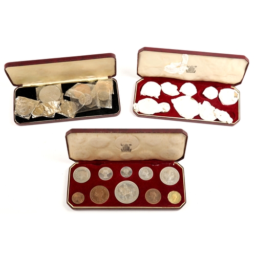 261 - 1953 Elizabeth II Coronation, three specimen coin sets comprising, 10-coins from crown to farthings,... 