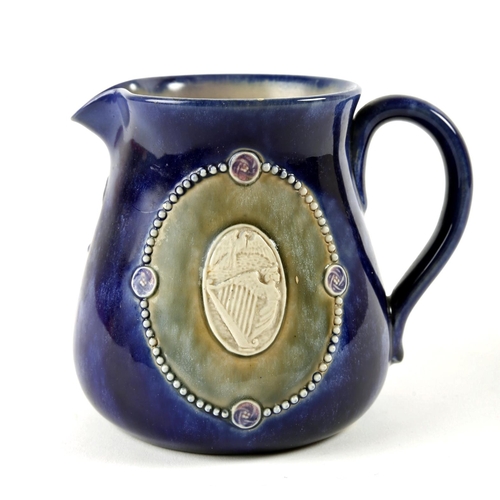 309 - 1924 (18 January) Irish interest Royal Doulton stoneware Masonic jug. Marked with the words 