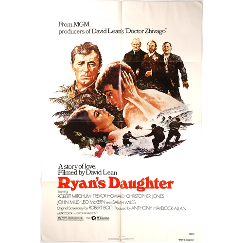 324 - Cinema poster. Ryan's Daughter, MGM, US one-sheet poster, folded, 41