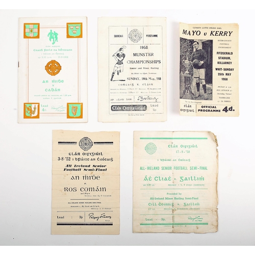 348 - Gaelic Athletic Association, GAA, 1952 All-Ireland Football Final, official programme, Meath v Cavan... 