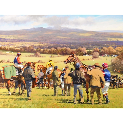 365 - The Paddock at Killaloe, a signed limited edition print of a painting by Peter Curling (b. 1955). Ph... 