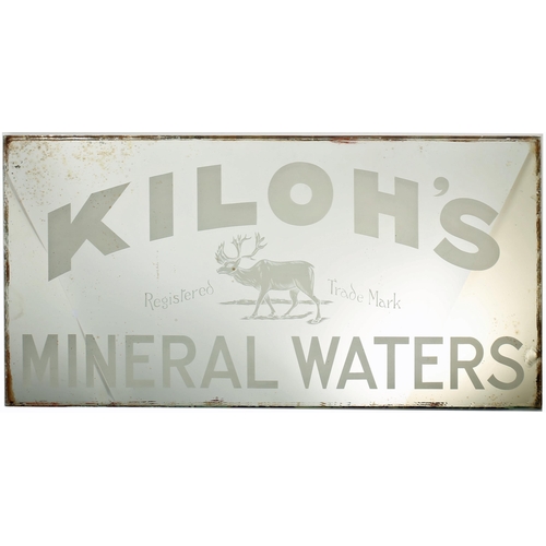 366 - Kiloh's Mineral Water, Cork, mirror, c.1902, centred by a stag, 24