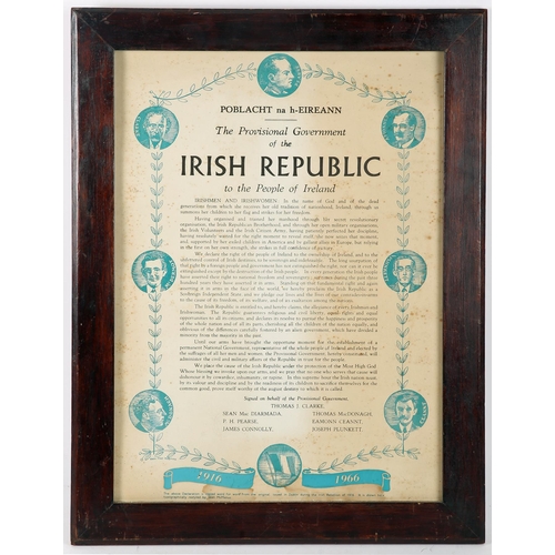 47 - 1916-1966 Commemorative issue of the Proclamation of The Irish Republic, the text of the Proclamatio... 