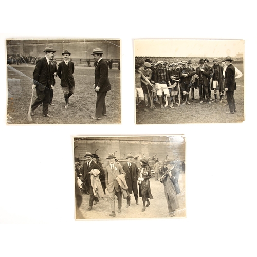 67 - 1921-22 Photographs of Michael Collins. Two photographs of Collins at the Leinster Hurling Final in ... 