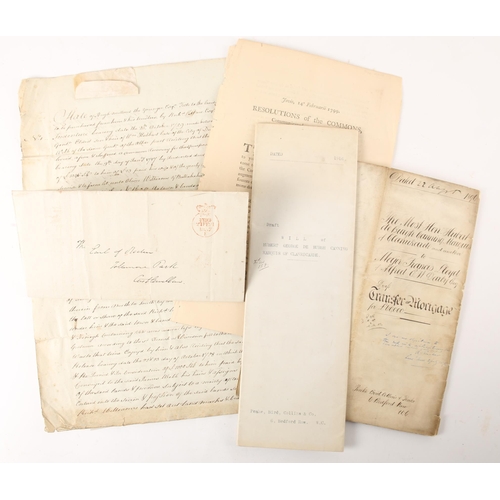 7 - Irish legal documents. 1729 Indenture between William Hubbert, Dublin and James Web relating to a di... 