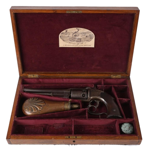 210 - American Civil War, Confederate officer's Savage 1861 Navy, .36 calibre, cap and ball revolver, name... 