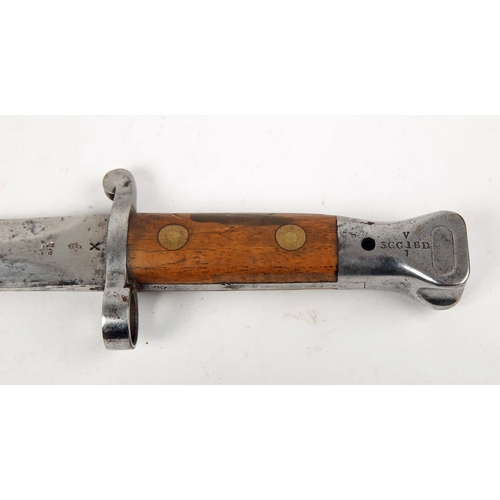 215 - 1888-pattern knife bayonet for use with the .303 caliber M1888 Lee-Metford and Long Lee-Enfield rifl... 