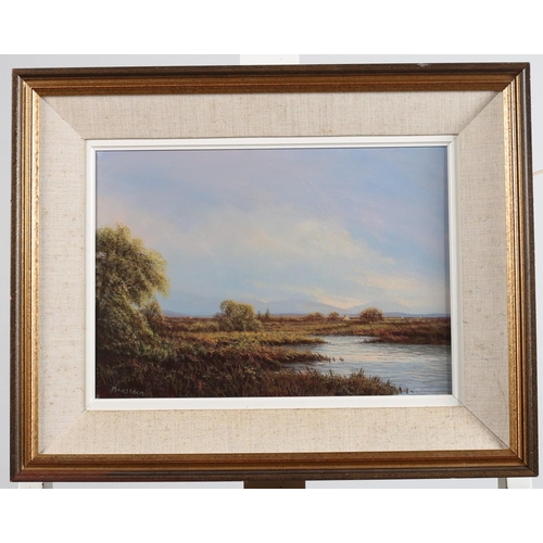 392 - GERARD MAJORAM 
The Rosses Co. Donegal 
Oil on canvas 
Signed lower left 
24cm (h) x 33cm (w)