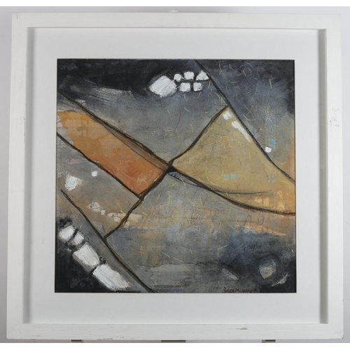 718 - FRIEDA MEANEY
Abstract Composition 
Mixed media on paper laid on board
Signed lower right
57cm (h) x... 