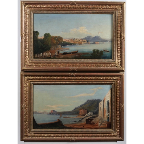 705 - ITALIAN SCHOOL, LATE 19TH CENTURY
Harbour Scenes
Oil on canvas
A pair
28cm (h) x 50cm (w)