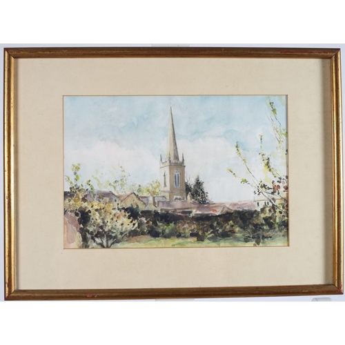 151 - DIARMUID BOYD, IRISH SCHOOL (b. 1951)
Study of a Church 
Watercolour
Signed lower right
23cm (h) x 3... 