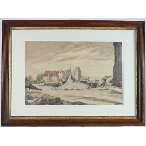 152 - WYCLIFFE EGGINGTON (1875-1951)
Berry Pomeroy Castle South Devon 
Watercolour
Signed lower right
37cm... 