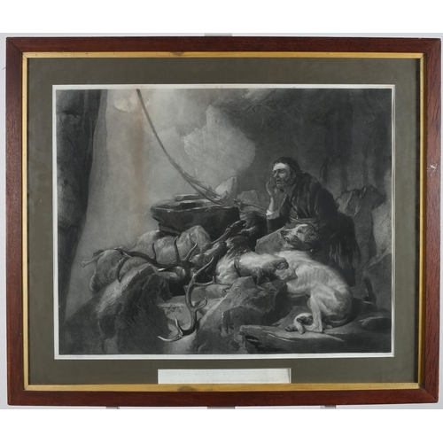 161 - HENRY RYALL (1811-1867)
after Sir Edwin Landseer
There's Life in the Old Dog Yet
A black and white e... 