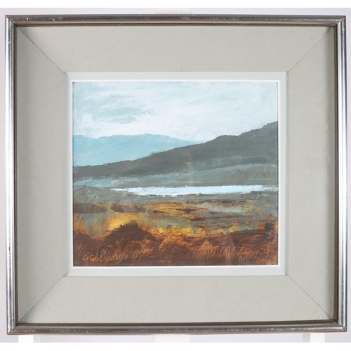 310 - SEAMUS O'COLMAIN
Bogland 
Oil on canvas board
Signed lower left
Signed and inscribed verso 
30cm (h)... 