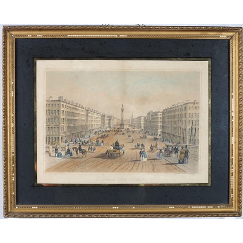 313 - A 19TH CENTURY COLOURED LITHOGRAPH 
Sackville Street, Dublin 
By Newman & Co. 
26cm (h) x 37cm (w)