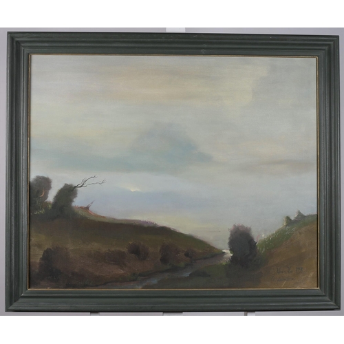 318 - ADAM KOS
County Westmeath Landscape 
Oil on canvas
Signed and dated lower right 1993
Signed and insc... 