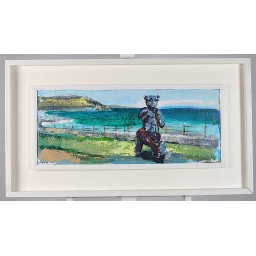 320 - TOM BYRNE
The Grey of Macha Cuchulainn at the Lake at Slieve Fuad
Oil on canvas
Signed lower left
29... 