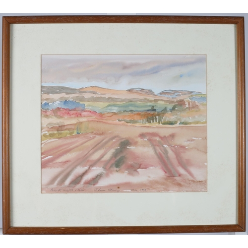 327 - SHANE DAVEY 
Across Cornfield Waterford
Watercolour
Signed and inscribed lower left
27cm (h) x 33cm ... 