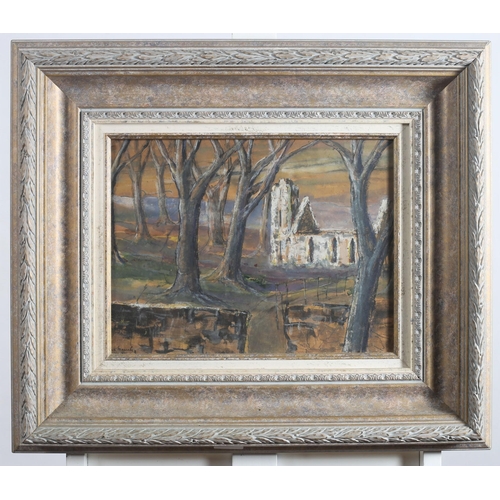 481 - MAX MACCABE
Ruin
Watercolour
Signed lower left
Bears label verso
29cm (h) x 36cm (w)