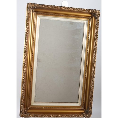 653 - A MISCELLANEOUS COLLECTION to include four gilt framed mirrors together with a vintage pine framed m... 