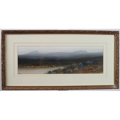 660 - FOUR VARIOUS PICTURES to include R. Carter Mountain Landscape oil on board signed lower left togethe... 