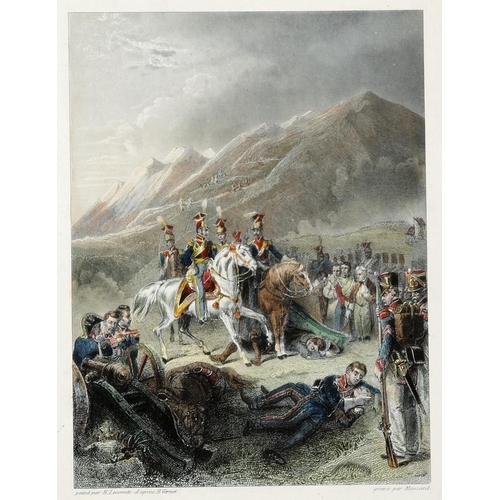 514 - A collection of 18th and 19th century military prints, The Siege of Toulon, hand-coloured engraving,... 