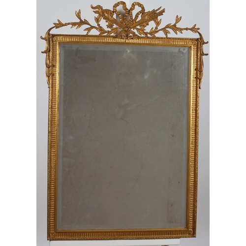 99 - A PAIR OF CONTINENTAL GILTWOOD AND GESSO MIRRORS each with a rectangular bevelled glass plated withi... 