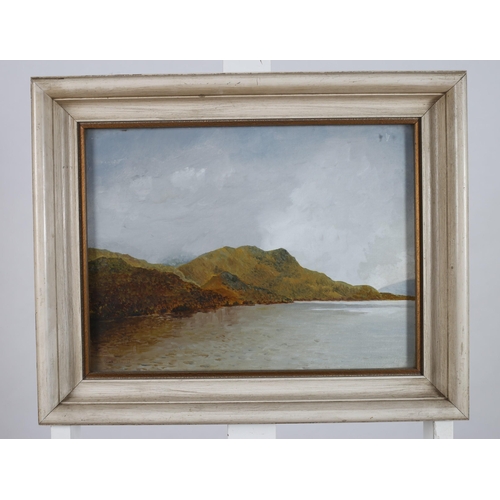 776 - F. LAURIE
Mountain Seashore
Oil on canvas
Signed lower left
?9cm (h) x 40cm (w)