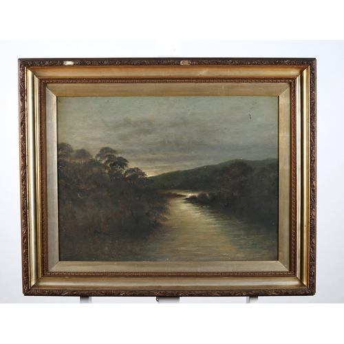 556 - GEORGE S CROSSLEY  (1919-1973) AUSTRALIAN SCHOOL
Mountain and Lake Scenes
Oil on board
Each 44cm (h)... 