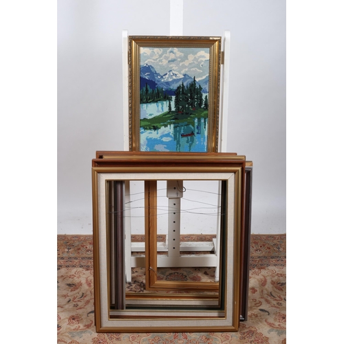 755 - A COLLECTION OF FRAMES (10) together with a needlework picture in gilt frame, Geraldine O'Rourke a s... 