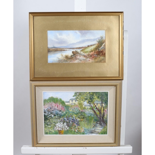 794 - M. WHITAKER 
Floral Garden 
Sugarloaf from Glen of the Downs
Oil on canvas board
OLIVE SMITH 
The Co... 